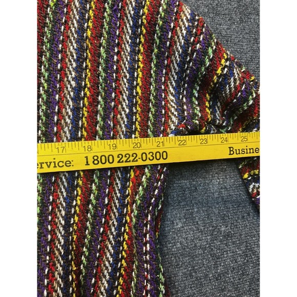 El Paso Saddle Blanket Co Baja Pullover Adult SMALL Surfer Drug Rug Camp Rainbow - Picture 7 of 7